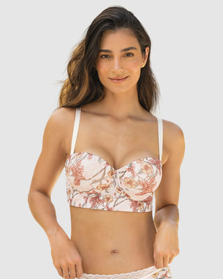 Strapless bustier 360° de perfección#color_b67-estampado-flores