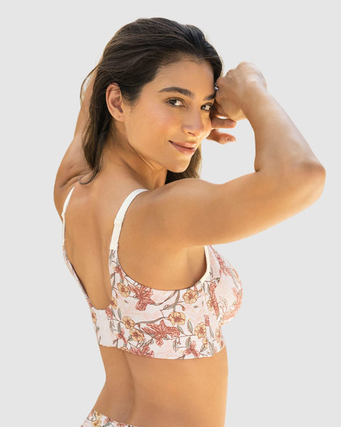Brasier de realce suave y cubrimiento alto en sisa y espalda Cover Bra#color_b67-estampado-flores