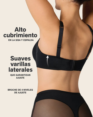 Brasier brastop con buen cubrimiento de sisa y espalda#color_700-negro