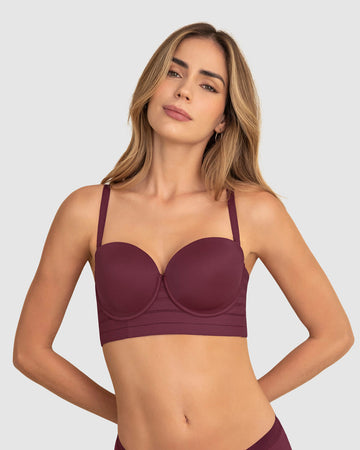 Brasier tipo bustier Support Strapless#color_382-vino-tinto