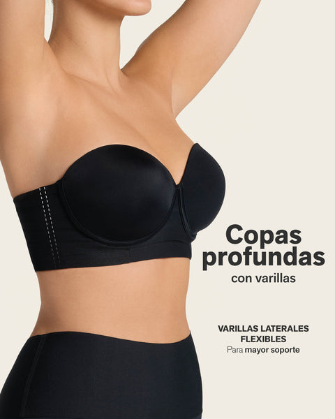 Brasier tipo bustier Support Strapless#color_700-negro