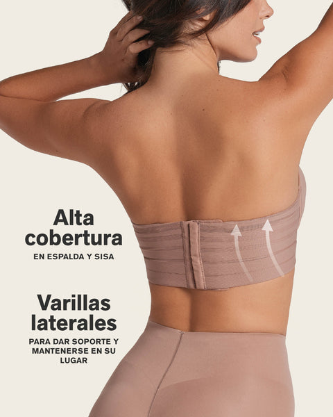 Brasier tipo bustier support strapless#color_000-blanco