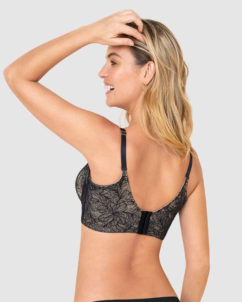 Brasier de realce suave y cubrimiento alto en sisa y espalda Cover Bra en encaje#color_700-negro