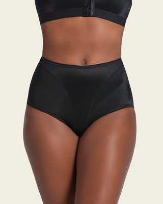 Bloomer clásico tiro alto de control de abdomen#color_700-negro