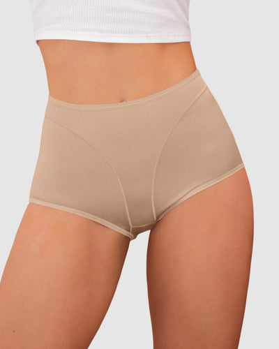 Bloomer clásico de control suave en abdomen#color_802-cafe-claro