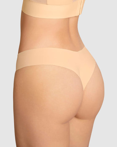 Bloomer hilo invisible ultraplano sin elásticos y de pocas costuras#color_219-naranja-claro