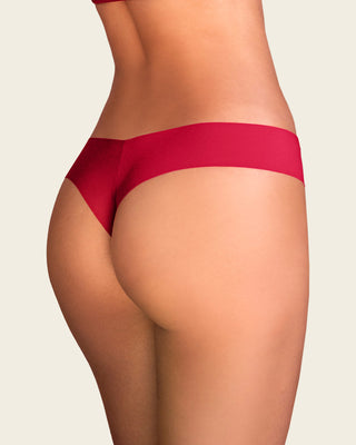 Bloomer hilo invisible ultraplano sin elásticos y de pocas costuras#color_370-rojo