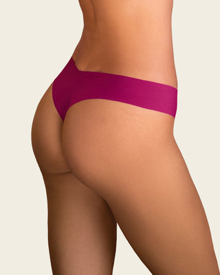 Bloomer hilo invisible ultraplano sin elásticos y de pocas costuras#color_426-uva
