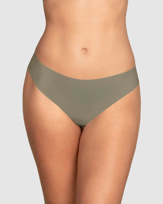 Bloomer hilo invisible ultraplano sin elásticos y de pocas costuras#color_606-arena