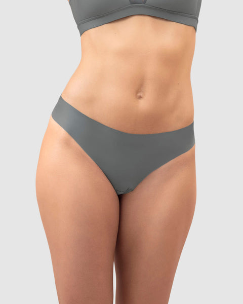 Bloomer hilo invisible ultraplano sin elásticos y de pocas costuras#color_673-gris