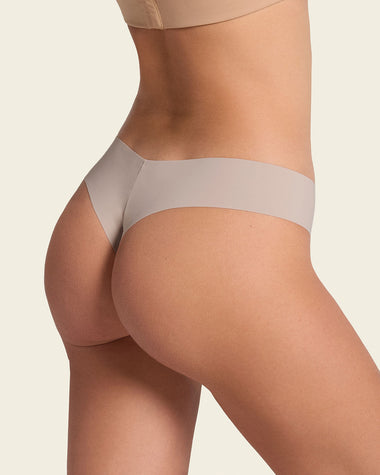 Bloomer hilo invisible ultraplano sin elásticos y de pocas costuras#color_802-cafe-claro