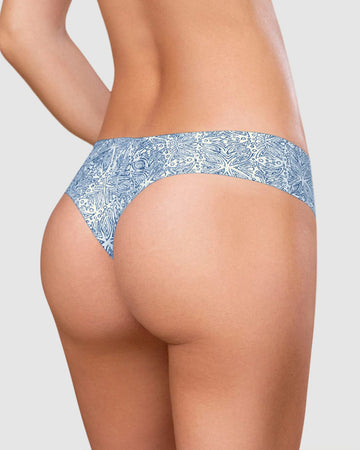 Bloomer hilo invisible ultraplano sin elásticos y de pocas costuras#color_a67-estampado-azul