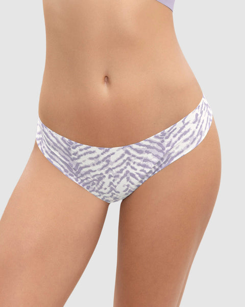 Bloomer hilo invisible ultraplano sin elásticos y de pocas costuras#color_b24-estampado-lineas