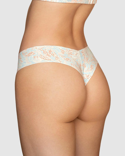 Bloomer hilo invisible ultraplano sin elásticos y de pocas costuras#color_b76-marfil-estampado