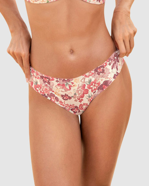 Bloomer hilo invisible ultraplano sin elásticos y de pocas costuras#color_b91-estampado-flores