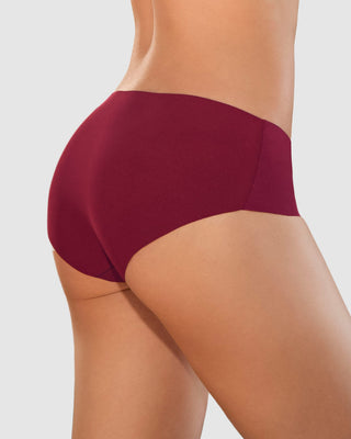 Bloomer hípster invisible ultraplano sin elásticos y de pocas costuras#color_240-vino
