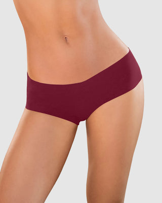 Bloomer hípster invisible ultraplano sin elásticos y de pocas costuras#color_240-vino