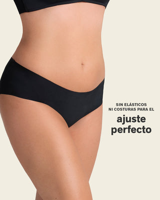 Bloomer hipster invisible ultraplano sin elásticos y de pocas costuras#color_785-negro