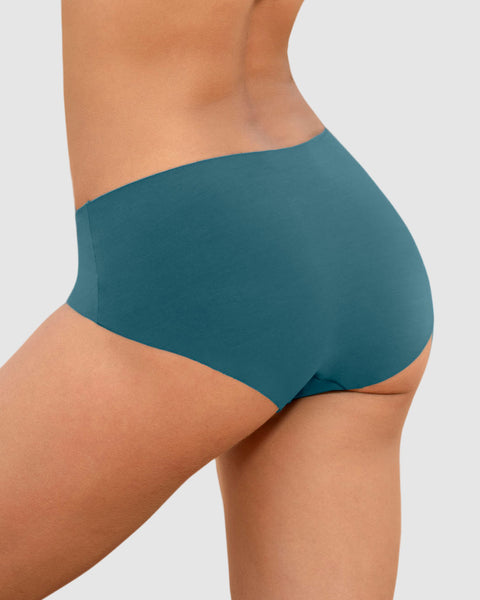 Bloomer hípster invisible ultraplano sin elásticos y de pocas costuras#color_b71-turquesa