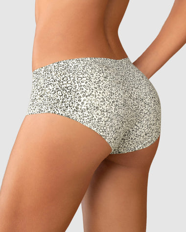 Bloomer hípster invisible ultraplano sin elásticos y de pocas costuras#color_b95-estampado-verde