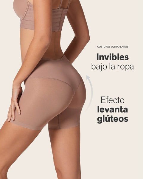 Bloomer faja invisible de control moderado efecto hilo#color_857-cafe