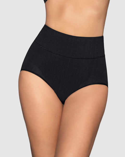 Bloomer faja de control suave alto en la cintura en skinfuse#color_700-negro