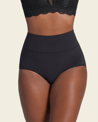 Bloomer faja de control suave alto en la cintura en skinfuse#color_700-negro