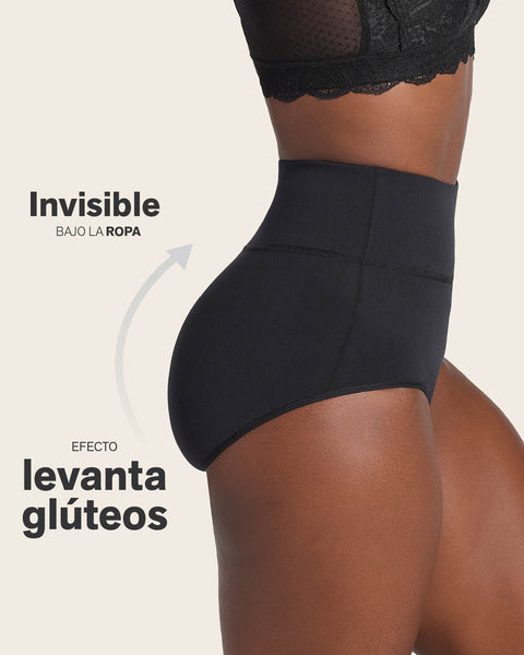 Bloomer faja de control suave alto en la cintura en skinfuse#color_700-negro