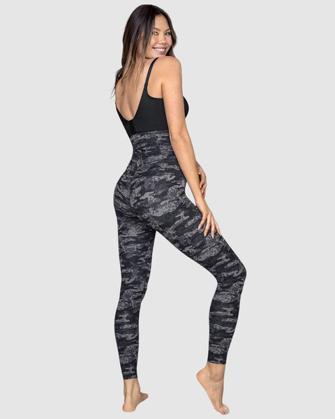 Legging de tiro alto con control fuerte de abdomen#color_791-gris-estampado