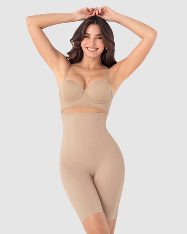 Bloomer faja de tiro alto con control abdomen y cintura#color_802-cafe-claro