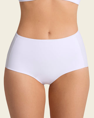 Bloomer clásico invisible con tela inteligente sin costuras ni elásticos#color_000-blanco