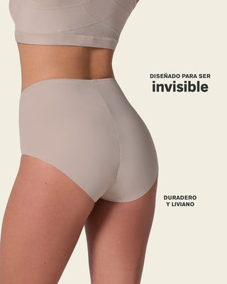 Bloomer clásico invisible con tela inteligente sin costuras ni elásticos#color_802-cafe-claro