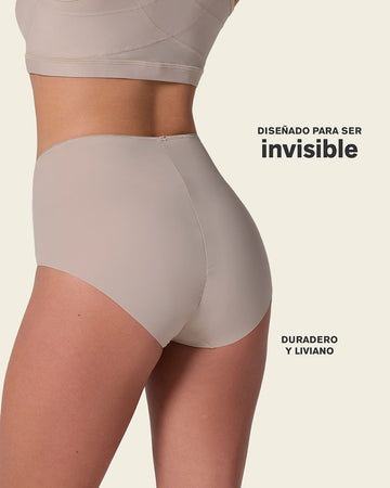 Bloomer clásico invisible con tela inteligente sin costuras ni elásticos#color_802-cafe-claro