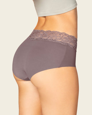 Bloomer hípster en tela ultraliviana con franja de encaje#color_868-taupe