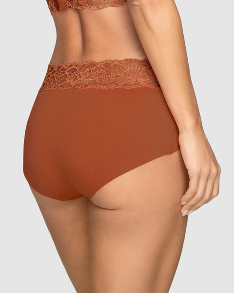 Bloomer hípster en tela ultraliviana con franja de encaje#color_a89-terracota