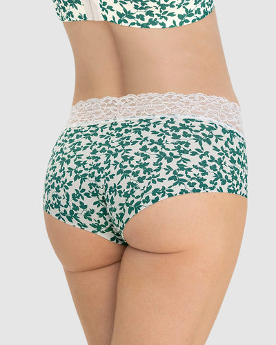 Bloomer hipster en tela ultraliviana con franja de encaje#color_b24-estampado-hojas-verdes