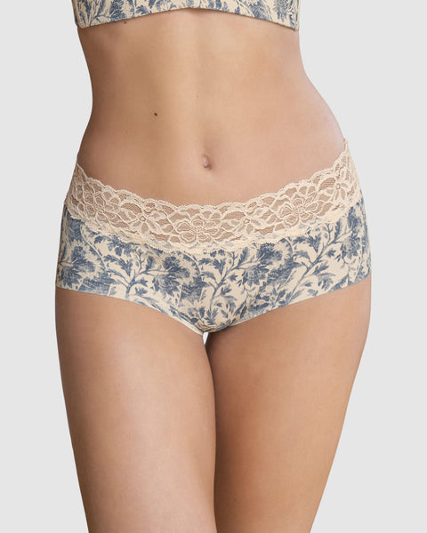 Bloomer hípster en tela ultraliviana con franja de encaje#color_b97-estampado-flores