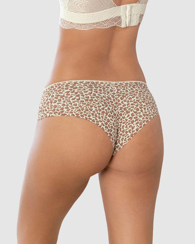 Sexy bloomer cachetero en tela ultraliviana con encaje comodidad total#color_395-estampado-leopardo