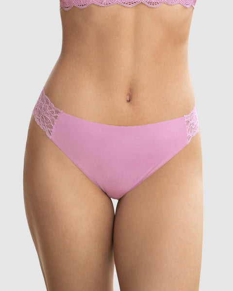 Hilo invisible con toques de encaje en laterales#color_379-rosado-claro