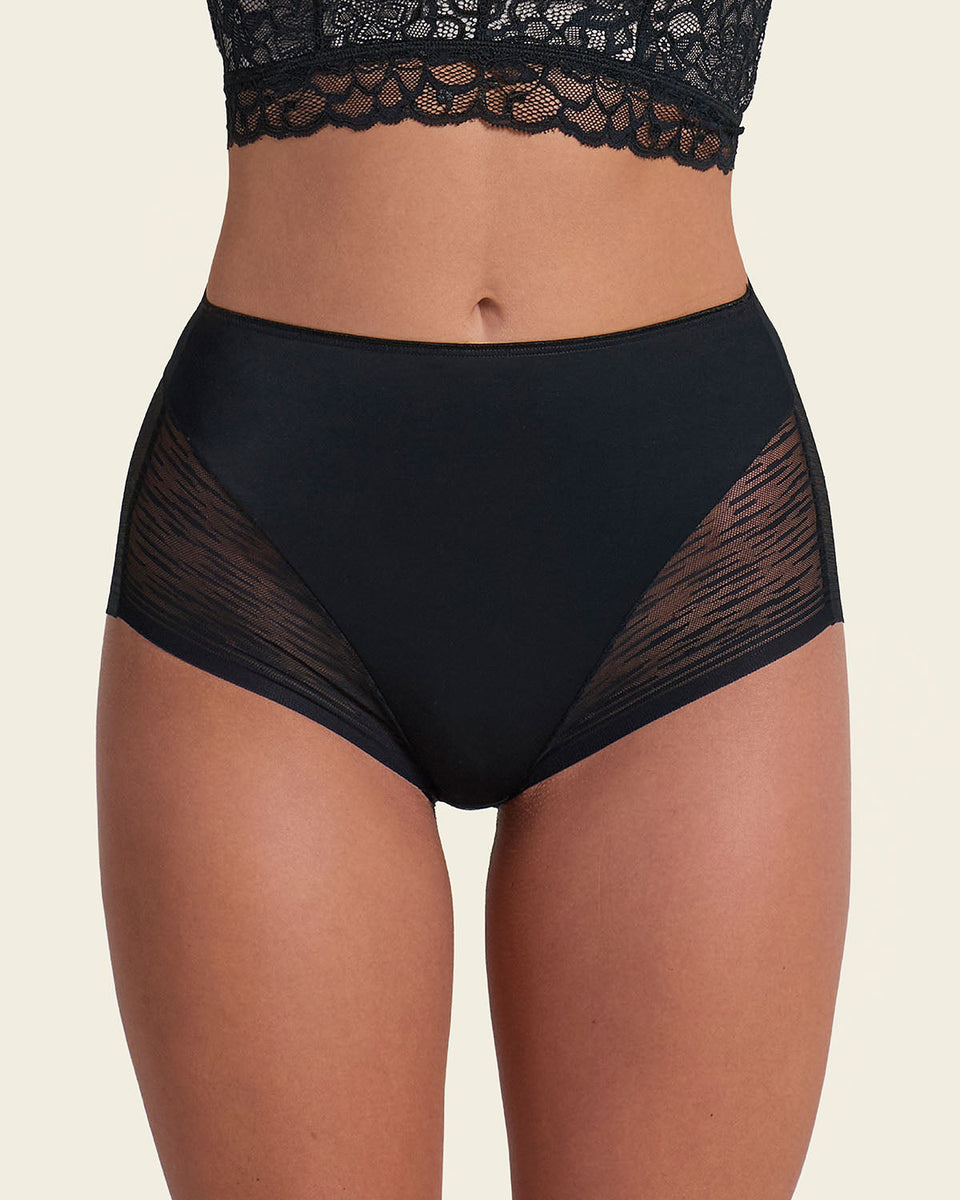 Bloomer faja clásico invisible con transparencias en glúteos y laterales