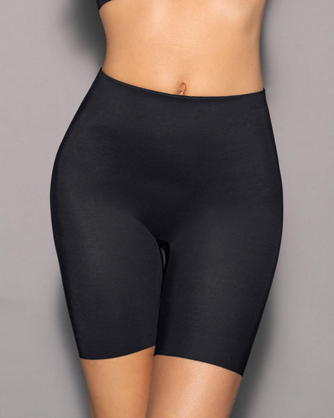 Bloomer short invisible de control moderado con realce de glúteos#color_700-negro