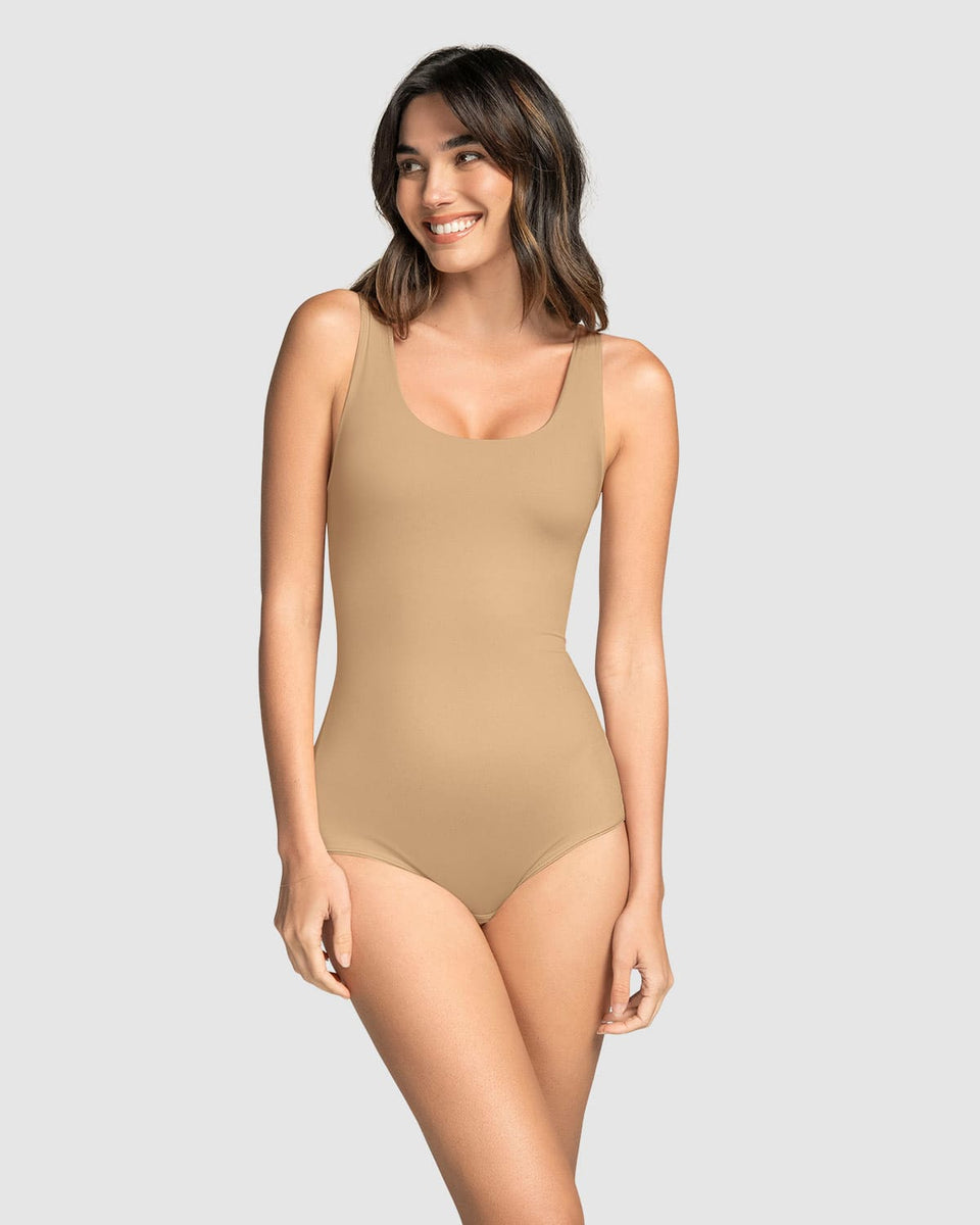 Body de control sin mangas con top interno