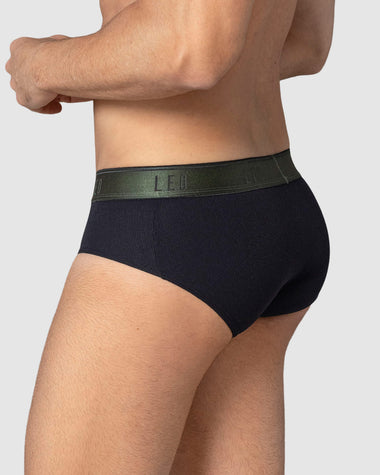 Bóxer brief de alta transpiración en microfibra ideal para uso diario#color_496-negro-elastico-verde