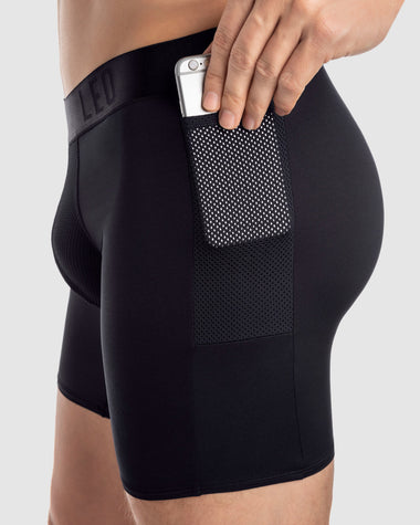 Bóxer deportivo con bolsillo lateral en microfibra#color_700-negro