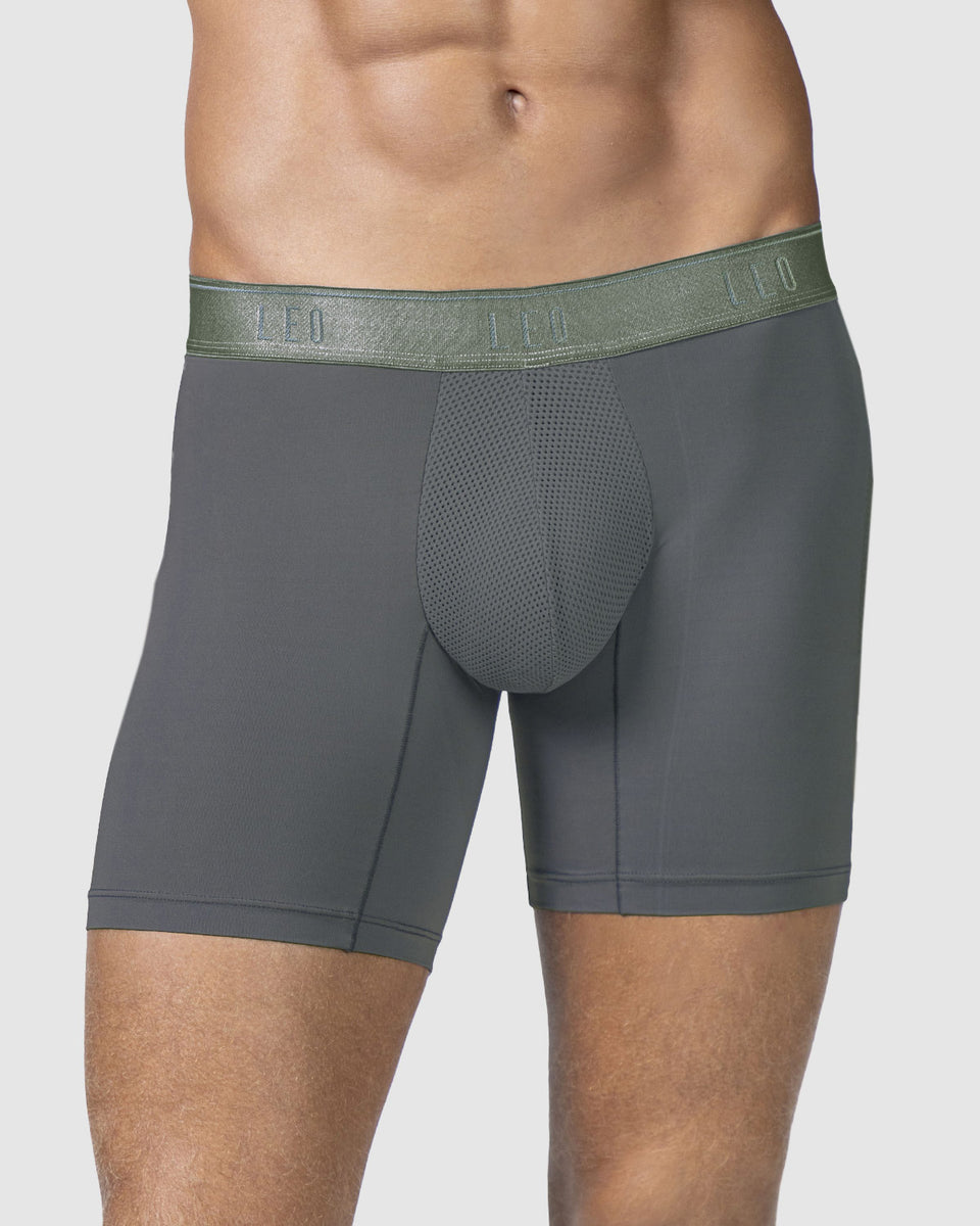 Bóxer deportivo con bolsillo lateral en microfibra