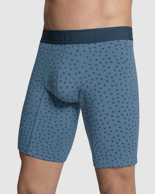 Bóxer largo de algodón que evita el roce entre las piernas#color_b01-estampado-azul