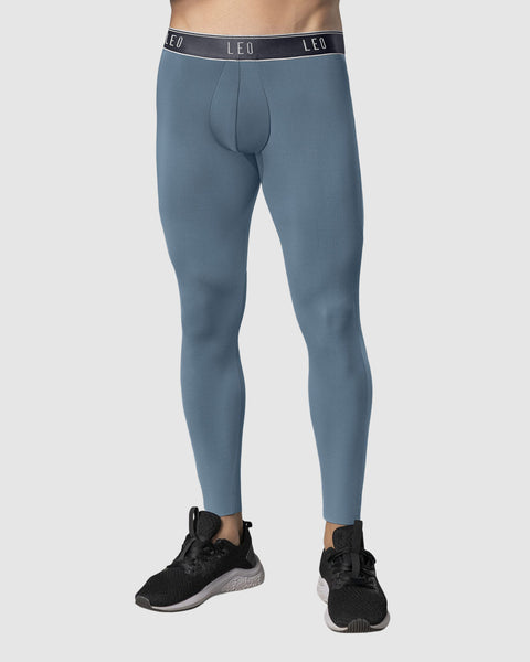 Licra deportiva en microfibra con mallas transpirables para hombre#color_544-azul-grisaceo