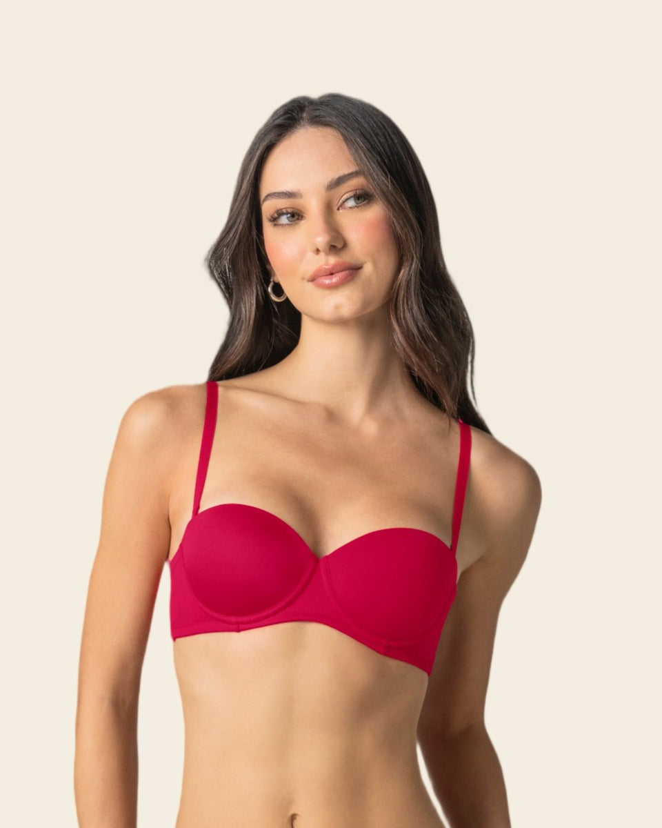 Brasier strapless con realce incorporado