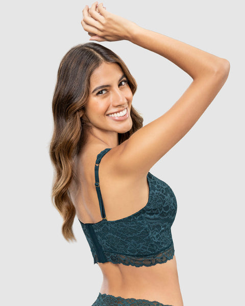 Brasier en encaje ideal para busto pesado Sexy Support#color_249-verde-oscuro-azul
