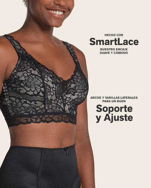 Brasier en encaje ideal para busto pesado Sexy Support#color_700-negro
